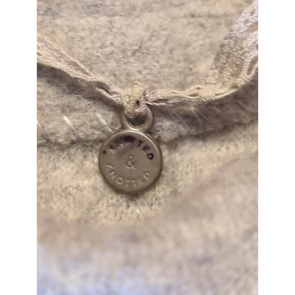 Knitted And Knotted Anthropologie Dress Small Gray Wool Drop Waist Sleeveless - Picture 13 of 13